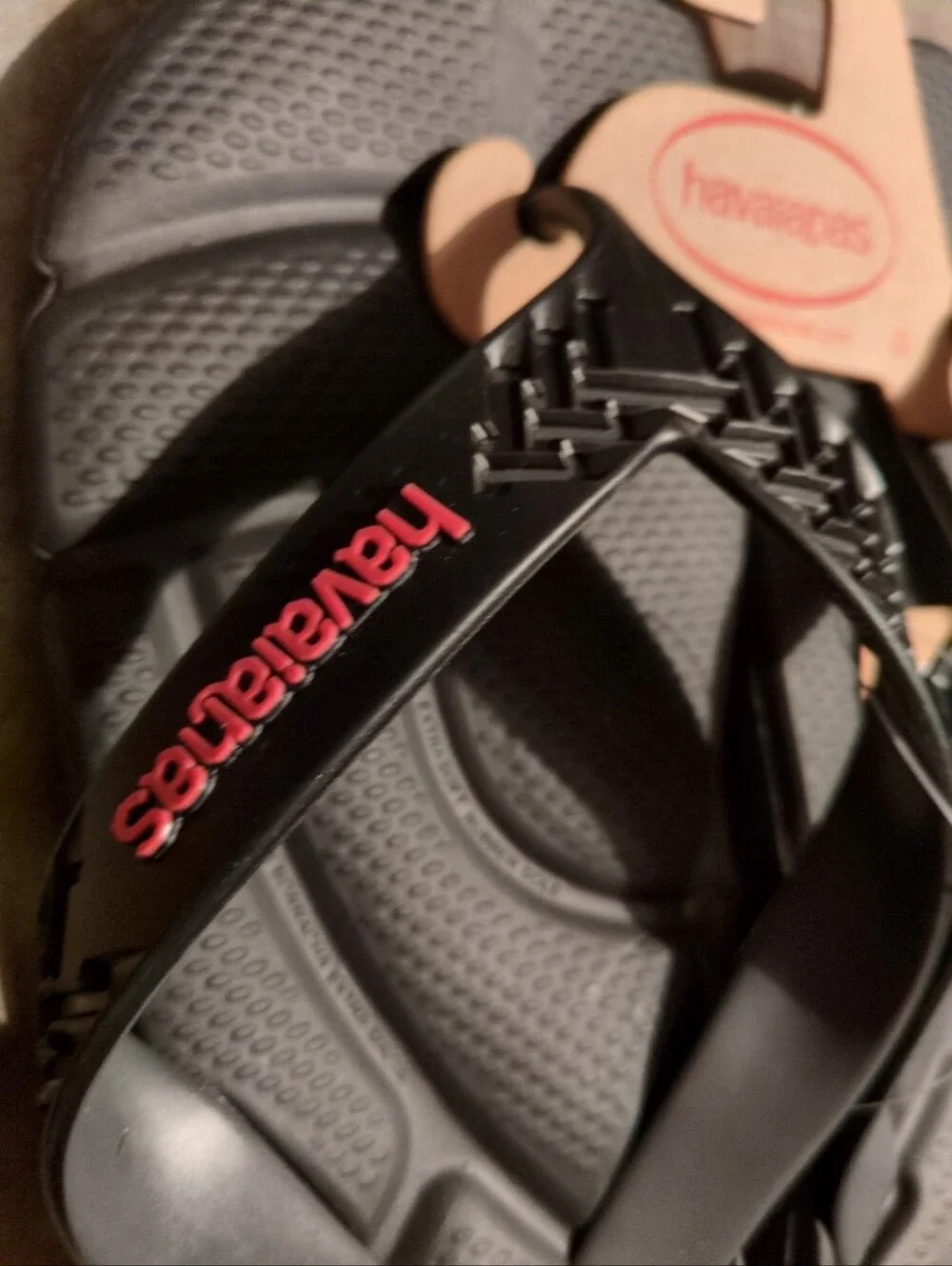 Havaianas black flip flops guys